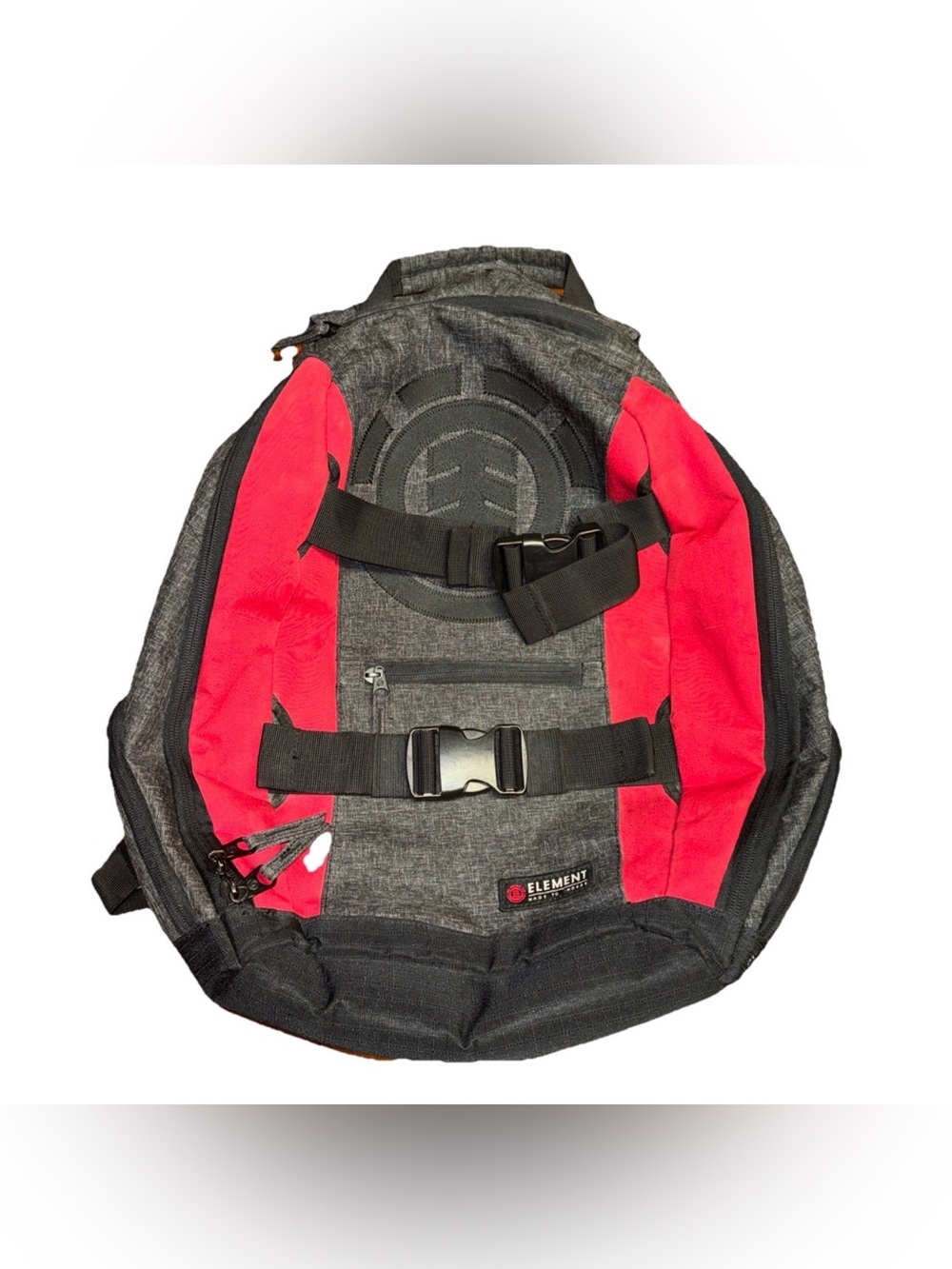 Element Mohave Skateboard Backpack Red Gray Black Skateboard Carrying Bag Vtg.